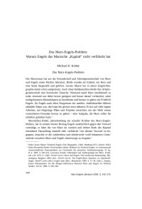 Michael R. Krätke — Das Marx-Engels-Problem: Warum Engels das Marxsche „Kapital“ nicht verfälscht hat