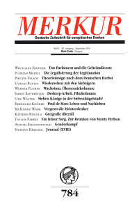 Christian Demand; — MERKUR Deutsche Zeitschrift für europisches Denken