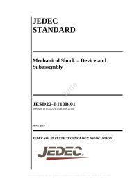 JEDEC Solid State Technology Association — Mechanical Shock - Device and Subassembly