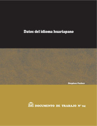 Stephen Parker — Datos del idioma huariapano