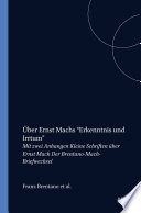 Franz Brentano — Über Ernst Machs Erkenntnis und Irrtum