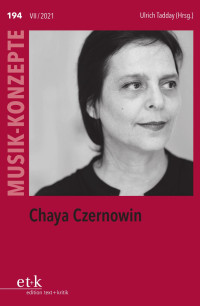 Ulrich Tadday — Chaya Czernowin