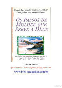 Joyce Thompson — Os Passos da Mulher Que Serve a Deus