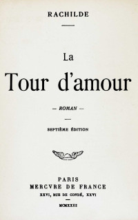 Rachilde — La tour d'amour