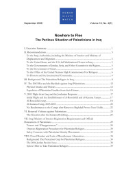 HRW, 2006 — Nowhere to Flee; the Perilous Situation of Palestinians in Iraq