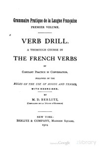 M.D. Berlitz — Grammaire Pratique de la Langue Française vol 1