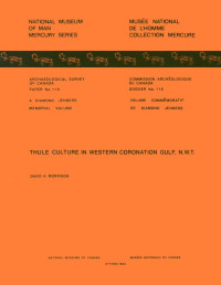 David A. Morrison — Thule Culture in Western Coronation Gulf, N.W.T.