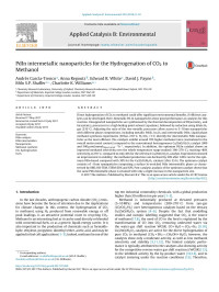 Andrés García-Trenco & Anna Regoutz & Edward R. White & David J. Payne & Milo S.P. Shaffer & Charlotte K. Williams — PdIn intermetallic nanoparticles for the Hydrogenation of CO2 to Methanol