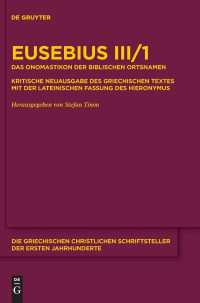 Eusebius — Das Onomastikon der biblischen Ortsnamen