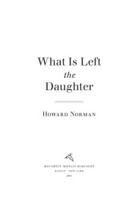 Norman, Howard — What Is Left the Daughter