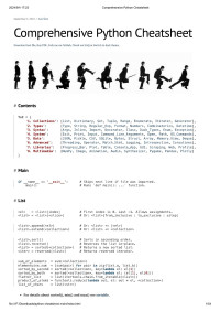 Jure Šorn — Comprehensive Python Cheatsheet