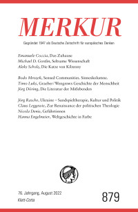 Christian Demand;Ekkehard Knörer; — MERKUR Gegründet 1947 als Deutsche Zeitschrift für europäisches Denken - 2022 - 08