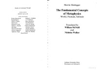 Fundamental Concepts Of Metaphysics [World, Finitude, Solitude] — Fundamental Concepts Of Metaphysics [World, Finitude, Solitude]