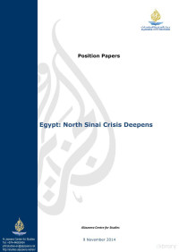 AlJazeera Center for Studies — JCS - Egypt; North Sinai Crisis Deepens