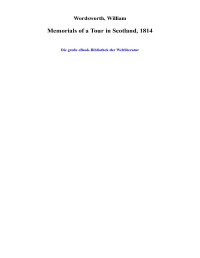 Wordsworth, William — Memorials of a Tour in Scotland, 1814