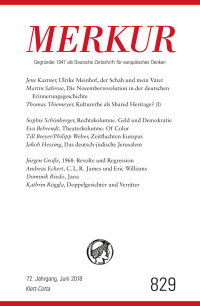 Christian Demand; — MERKUR Gegrndet 1947 als Deutsche Zeitschrift für europisches Denken - 2018-06