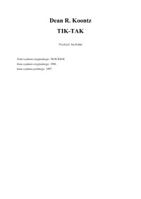 Tik-Tak — Dean R Koontz