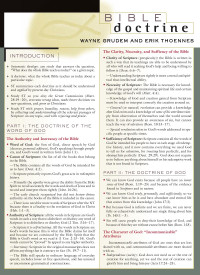 Wayne A. Grudem;Erik Thoennes; — Bible Doctrine Laminated Sheet