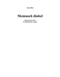 Memnoch Diabeł — Rice Anne - 05