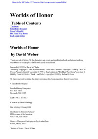 Weber, David [Weber, David] — David Weber - [Worlds of Honor 02] - Worlds Of Honor