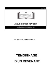 Inconnu — Témoignage d'un revenant