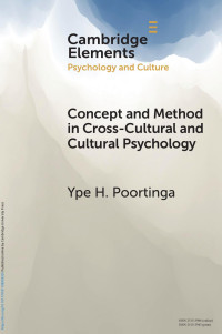 Ype H. Poortinga — Concept and Method in Cross-Cultural and Cultural Psychology