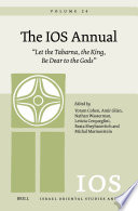 coll — The IOS Annual Volume 24: "Let the Tabarna, the King, Be Dear to the Gods"