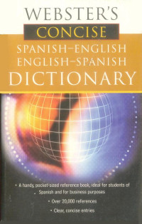 Unknown — Webster's Concise Spanish Dictionary