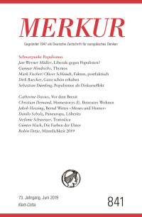 Christian Demand; — MERKUR Gegrndet 1947 als Deutsche Zeitschrift fr europisches Denken - 2019-6