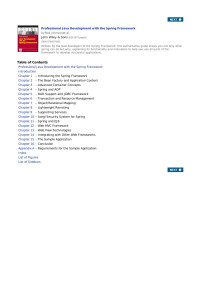 jsdk — Professional Java Development with the Spring Framework