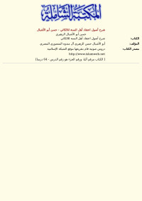 حسن أبو الأشبال الزهيري — شرح أصول اعتقاد أهل السنة للالكائي - حسن أبو الأشبال