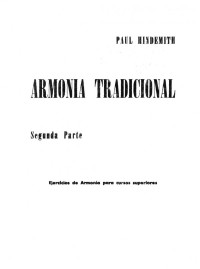  Paul Hindemith — Armonía tradicional 2