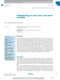 Kevin W. McConnell & Craig M. Coopersmith — Pathophysiology of septic shock: From bench to bedside