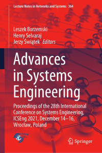 Leszek Borzemski, Henry Selvaraj, Jerzy Świątek — Advances in Systems Engineering