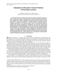 Xu, Accorsi, and Leonard — Simulation of Dynamic Contact Problems in Parachute Systems