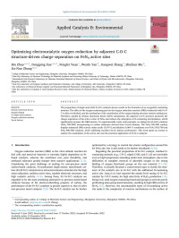 Bin Zhao — Optimizing electrocatalytic oxygen reduction by adjacent C-O-C structure-driven charge separation on FeN4 active sites