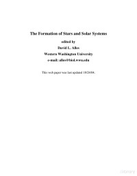 David L. Alles — The Formation of Stars and Solar Systems