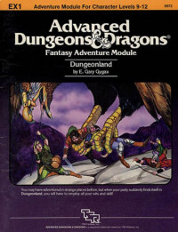 Gary Gygax — Dungeonland (EX1) TSR# 9072