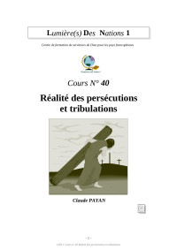 CJP — Microsoft Word - 40 Réalité des persécutions et tribulations