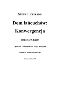 Dom Łańcuchów. Konwergencja — [4-2]Erikson Steven