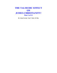 Mohr — The Talmudic Effect on Judeo-Christianity