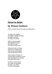 Nikolaos Stergiannis Ph.D. (Mechanical Engineering) — Hymn to Satan