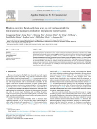 Hongguang Zhang — Electron-enriched Lewis acid-base sites on red carbon nitride for simultaneous hydrogen production and glucose isomerization