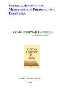 Jorge Enrique Diaz — Comó Enseñar la Biblia