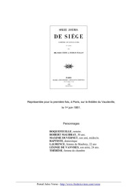 Verne, Jules — Onze jours de siège (1861)