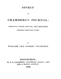 Robert Chambers & William Chambers — Spirit of Chambers's Journal