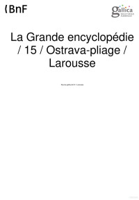 Divers — Ostrava - Pliage (La Grande Encyclopédie Larousse 15)