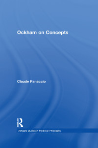 Panaccio, Claude — Ockham on Concepts