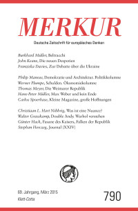 Christian Demand; — MERKUR Deutsche Zeitschrift fr europisches Denken