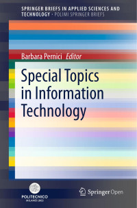 Barbara Pernici — Special Topics in Information Technology